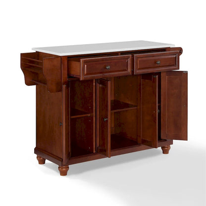 Crosley Cambridge Granite Top Full Size Kitchen Island/Cart - 51.5 W x 18 D x 36 H