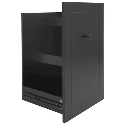 53.9 Width Rolling Kitchen Island with Drop Leaf and 3 Tier Pull Out Cabinet