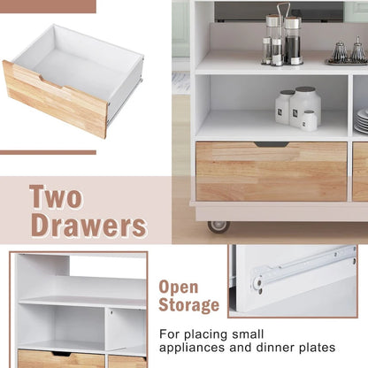 Two-sided Kitchen island Cart