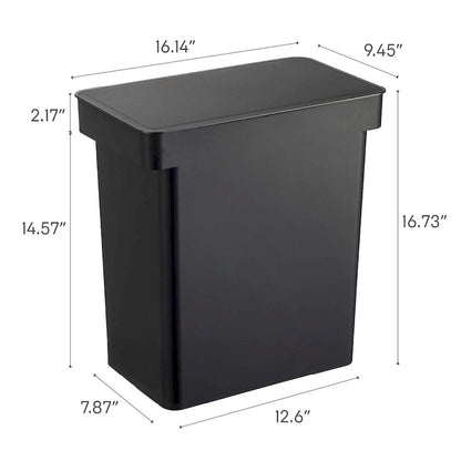 Yamazaki Home Rolling Airtight Pet Food Container (25 lbs.), Polypropylene, Extra Large, 6.6 gallons, 25 liters
