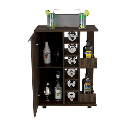 Bar Cart Wells, Four Casters for Kitchen, Party and Living Room