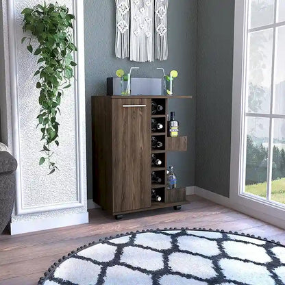 Bar Cart Wells, Four Casters for Kitchen, Party and Living Room