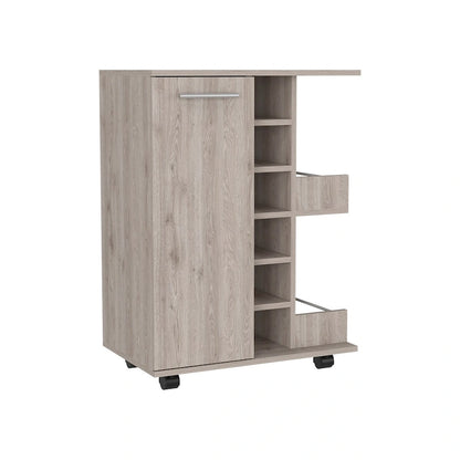 Bar Cart Wells, Four Casters for Kitchen, Party and Living Room