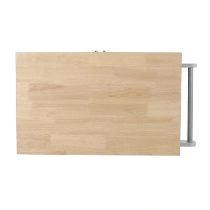 Contemporary Wood Kitchen Cart with Wheels Storage and Wheels by Christopher Knight Home