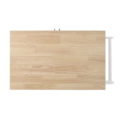 Contemporary Wood Kitchen Cart with Wheels Storage and Wheels by Christopher Knight Home