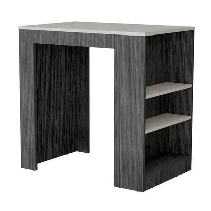 Kitchen Island with 3-Side Shelves for Dining Room.