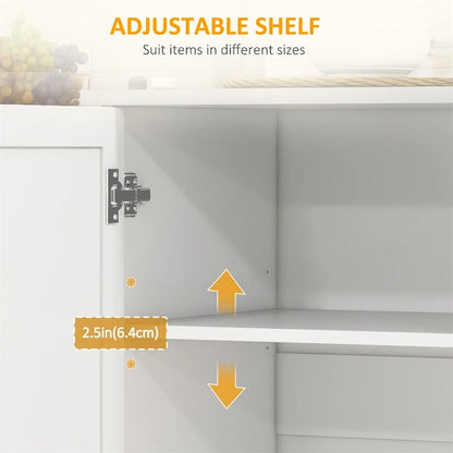 Kitchen Island with Storage,Rolling Kitchen Island on Wheels w/Drawer