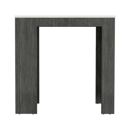 Kitchen Island Doyle, Kitchen, Concrete Gray / Ibiza Marble,High quality and durable