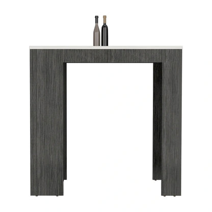 Kitchen Island Doyle, Kitchen, Concrete Gray / Ibiza Marble,High quality and durable
