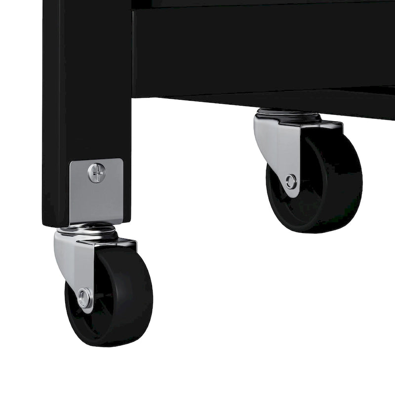 Foldable Kitchen Island Cart with Spice Rack, Towel Holder & Wine Rack