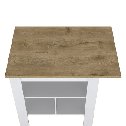 Kitchen island Shoproni, One Drawer, White Finish,High quality and durable