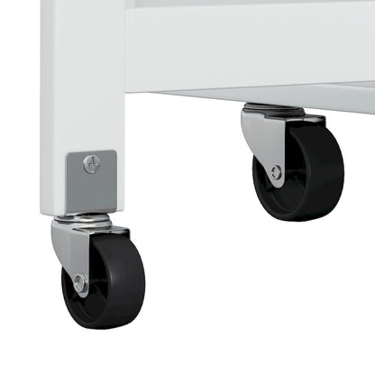 Kitchen Island Cart with 2 Door and 2 Drawers and Foldable Table Top