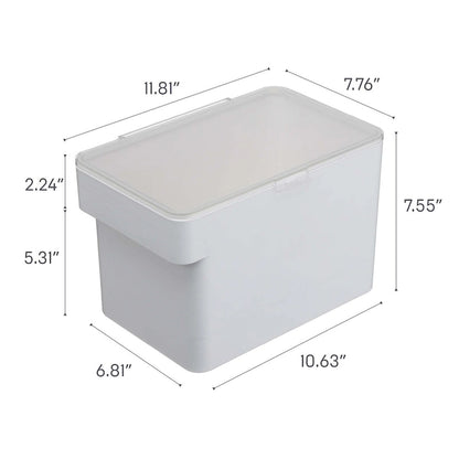 Yamazaki Home Airtight Pet Food Container - Three Sizes, Polypropylene, Medium, 8 lbs., 1.6 gallons, 6 quarts
