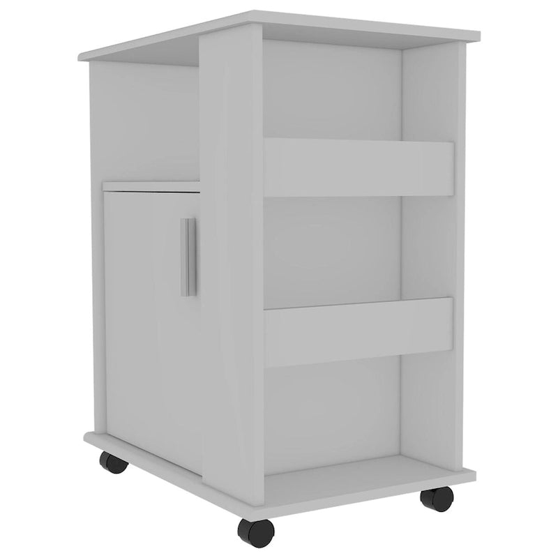 Kit Lower Microwave Cabinet, Single Door, Three Side Shelves - N/A