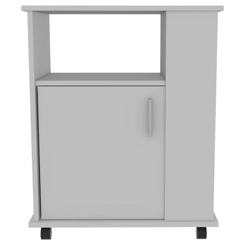 Kit Lower Microwave Cabinet, Single Door, Three Side Shelves - N/A
