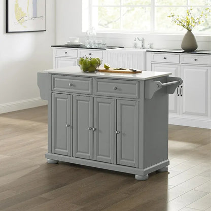 Crosley Alexandria Granite Top Kitchen Island - 18d x 51.5w x 36h