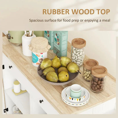 Rolling Kitchen Island with Storage on Wheels with Drawer
