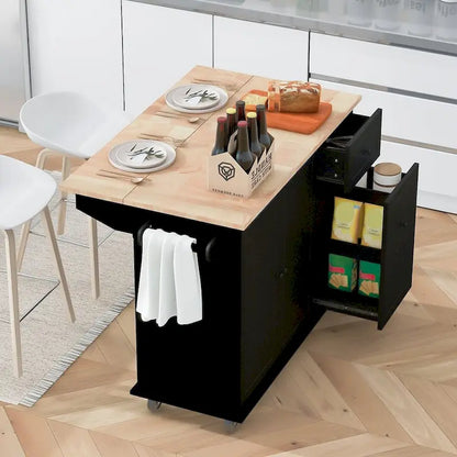 54 Kitchen Island Cart with Wheels