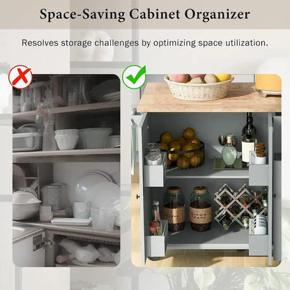54 Kitchen Island Cart with Wheels