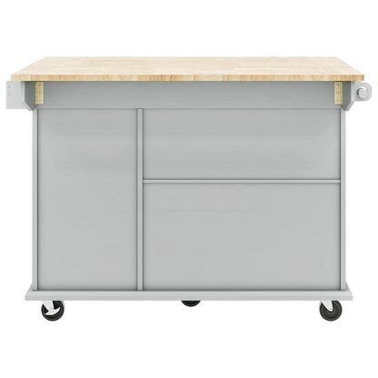 54 Kitchen Island Cart with Wheels