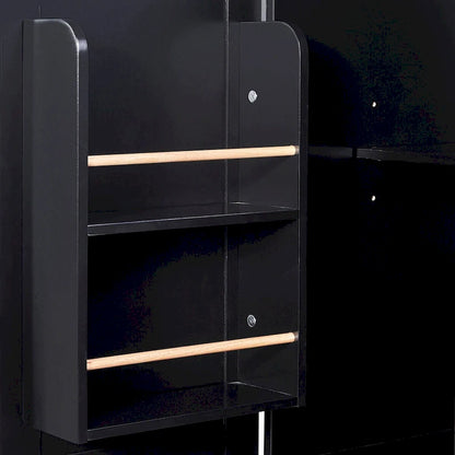 50 in. W Kitchen Island with 3 Drawer, 2 Slide-Out Shelf and Internal Storage Rack
