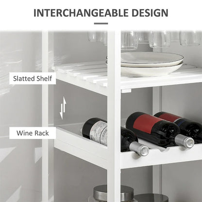 Rolling Kitchen Island with Storage