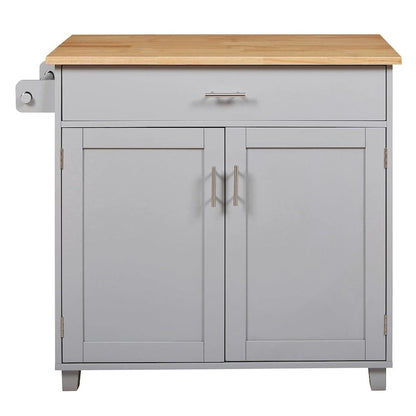 Rolling Kitchen Island Cart with Wheels , Drawer, Storage Racks
