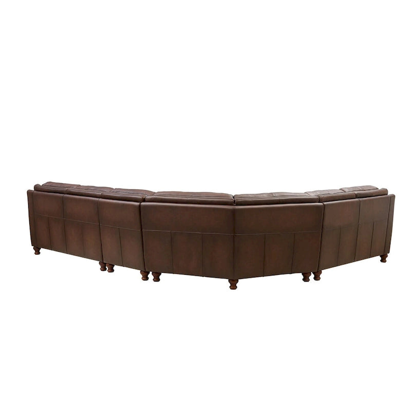 Hydeline Belfast Top Grain Leather Symmetrical Sectional