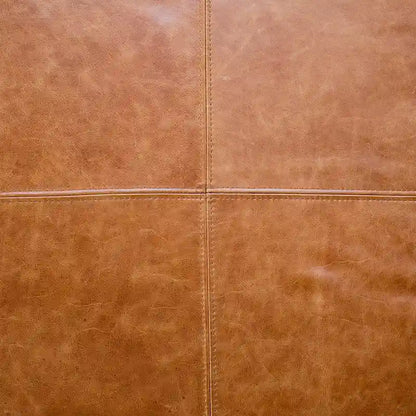 Poly & Bark Sequoia Ottoman - Full Grain Genuine Italian Leather