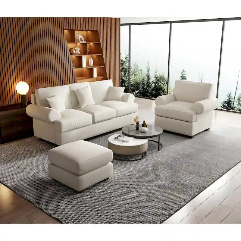 66  Fabric Sofa Sets Modern Loveseat Sofas for Living Room