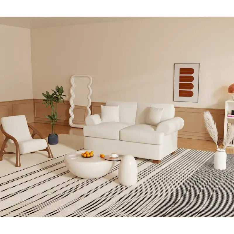 66  Fabric Sofa Sets Modern Loveseat Sofas for Living Room