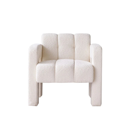 31.10  Wide Boucle Upholstered Accent Chair