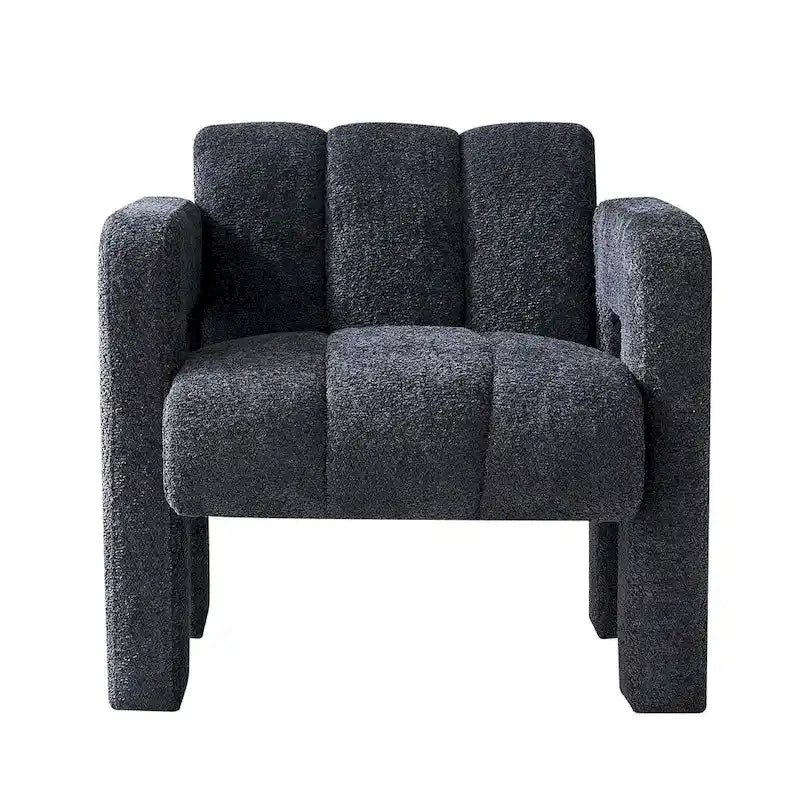 31.10  Wide Boucle Upholstered Accent Chair