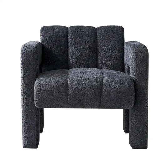 31.10  Wide Boucle Upholstered Accent Chair