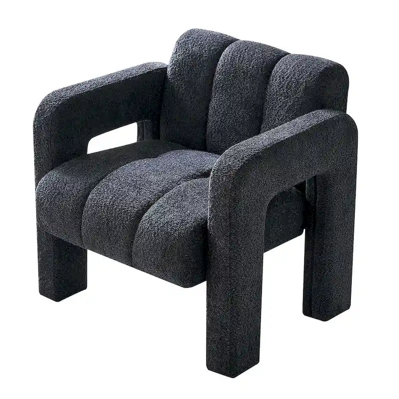 31.10  Wide Boucle Upholstered Accent Chair
