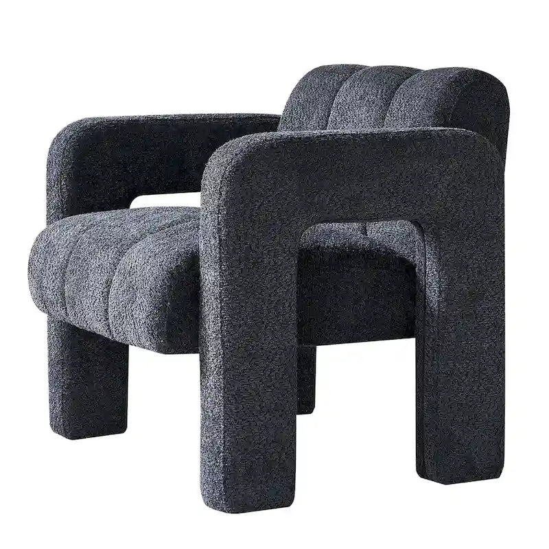 31.10  Wide Boucle Upholstered Accent Chair