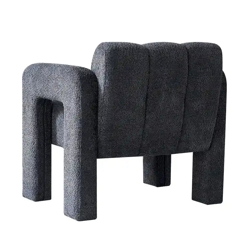 31.10  Wide Boucle Upholstered Accent Chair