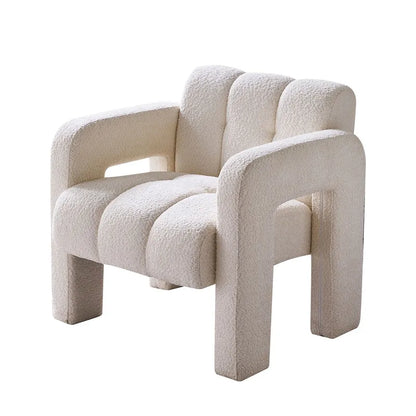 31.10  Wide Boucle Upholstered Accent Chair