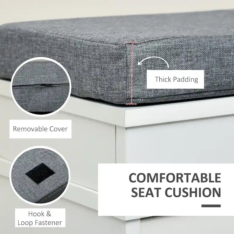 Modern Shoe Rack Bench for Entryway