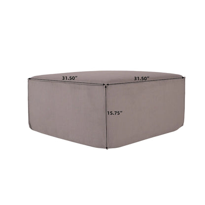 Modern Modular Sectional Sofa with 3 Pillows, Convertible Living Room Couch with Ottomans