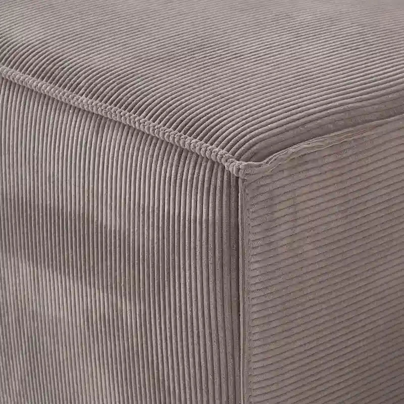 Modern Modular Sectional Sofa with 3 Pillows, Convertible Living Room Couch with Ottomans