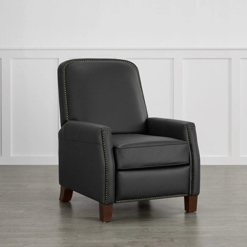 Elias Push Back Recliner for Adults Faux Leather Chair for Living Room