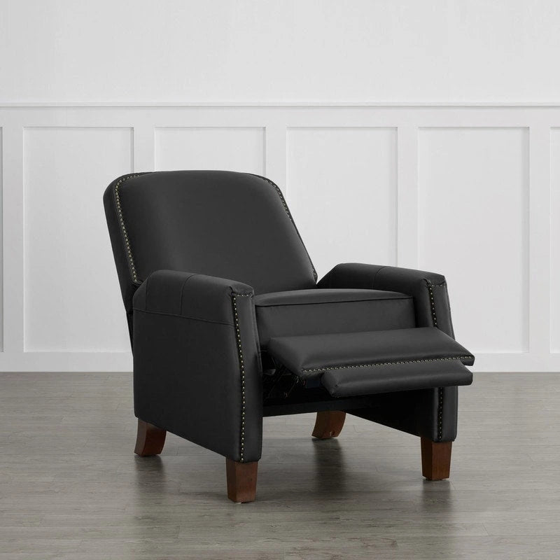 Elias Push Back Recliner for Adults Faux Leather Chair for Living Room