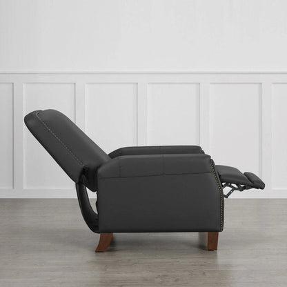 Elias Push Back Recliner for Adults Faux Leather Chair for Living Room