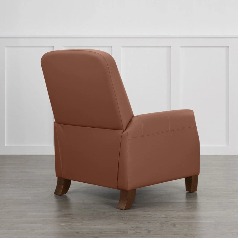 Elias Push Back Recliner for Adults Faux Leather Chair for Living Room