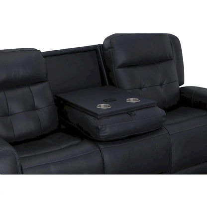 Grant 87  Leather Power Reclining Sofa with Power Headrests by Flexsteel