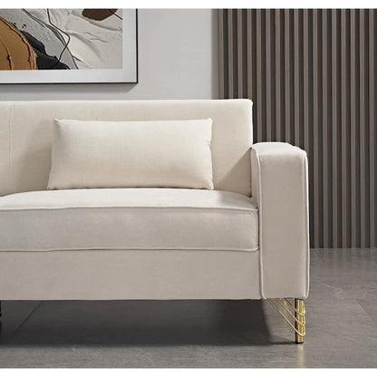 Modern Velvet Upholstered Living Room Sofa