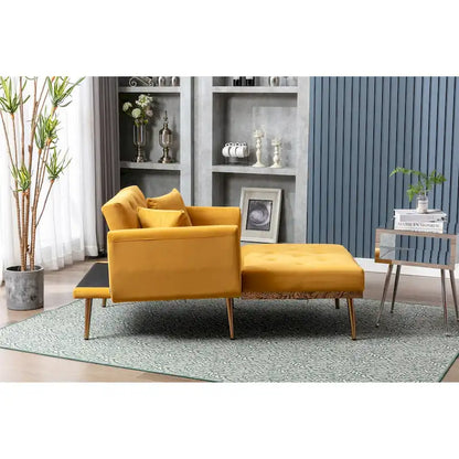 Chaise lounge chair/accent chair,Curved edges, padded with thick foam and upholstered with high-quality fabric