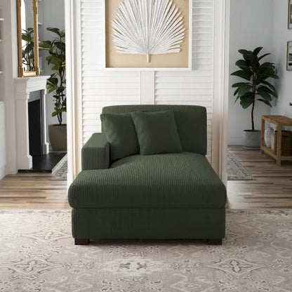 Modern Modular Sectional Sofa Corduroy Chaise Lounges