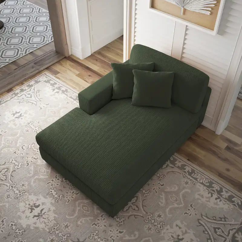Modern Modular Sectional Sofa Corduroy Chaise Lounges